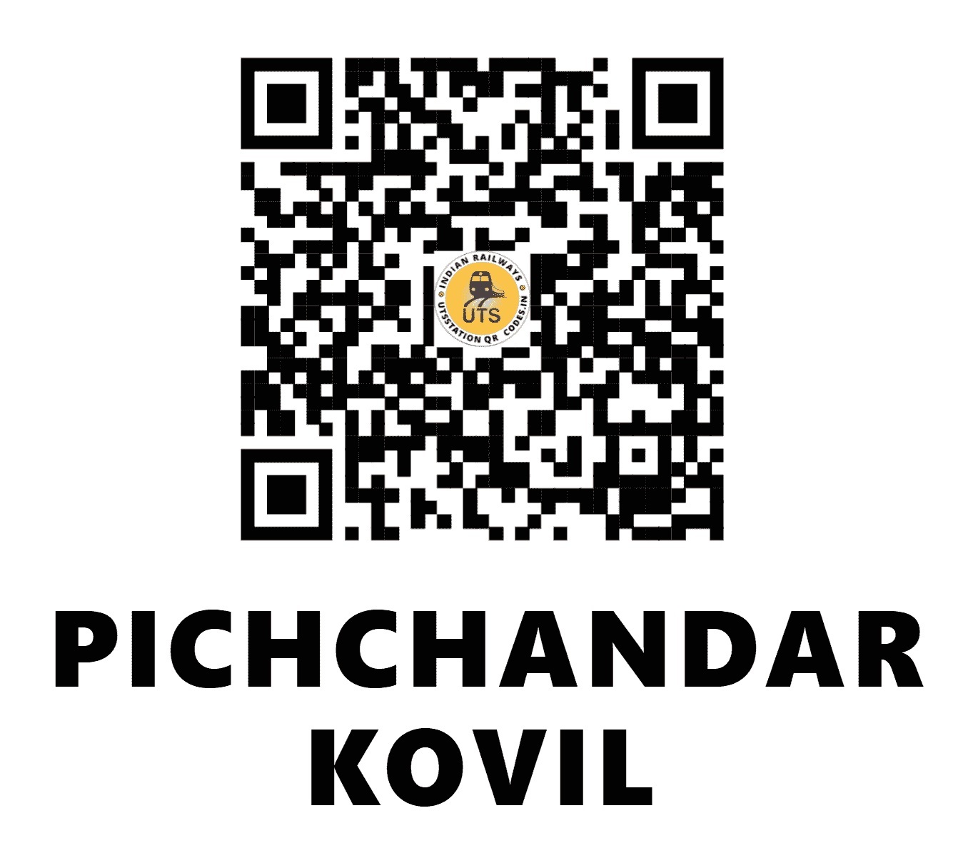 UTS QR Code for PICHCHANDAR KOVIL - BXS (SR - TAMIL NADU)